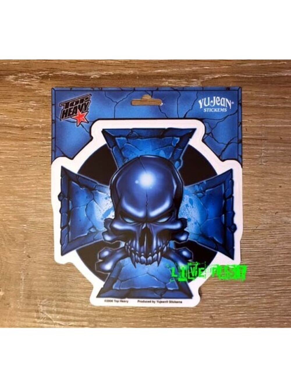 IRON CROSS SKULL STICKER DECAL chopper motorcycle biker helmet decals